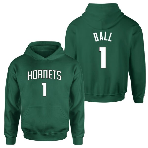 Lamelo Ball 1 Hornets Forma Hoodie M - Nefti Yeşili