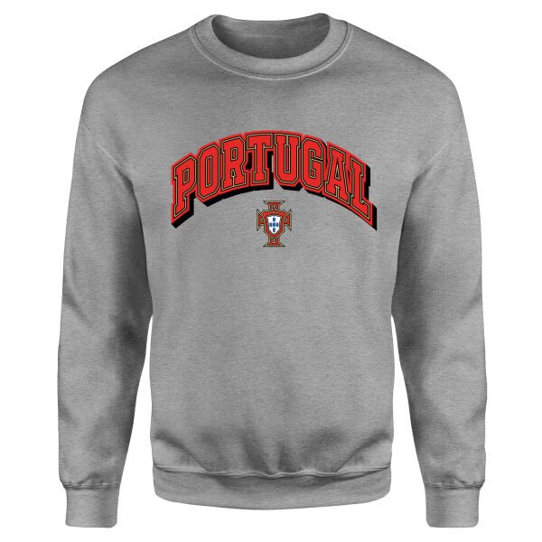 Portekiz 2026 Varsity Sweatshirt S - Gri