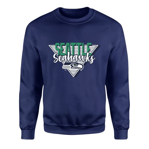 Seattle Seahawks V Sweatshirt XL - İndigo Mavisi