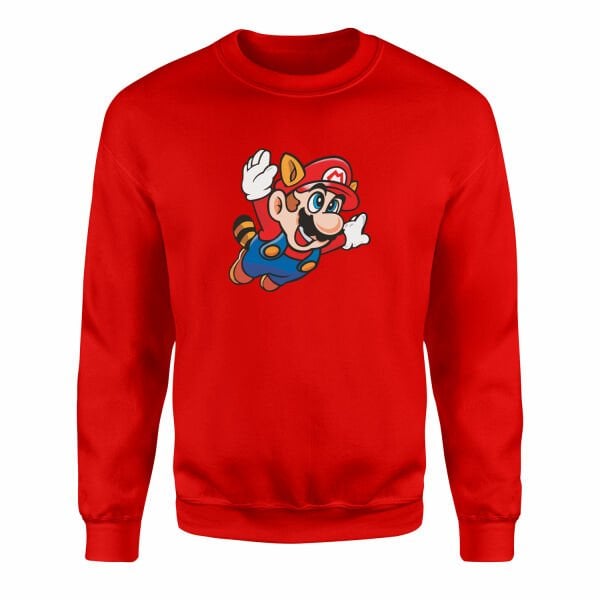 Super Mario Sweatshirt XXL - Kırmızı