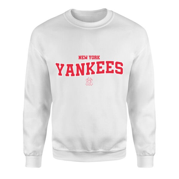 New York YANKEES HL Sweatshirt XL - Beyaz