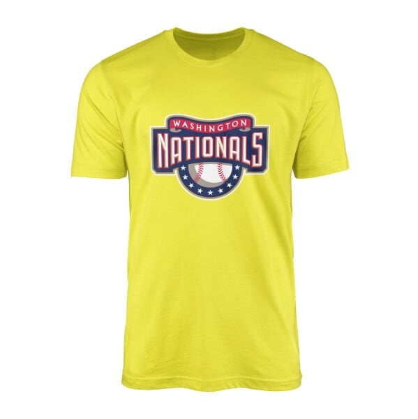 Washington NATIONALS Retro Tişört S - Sarı