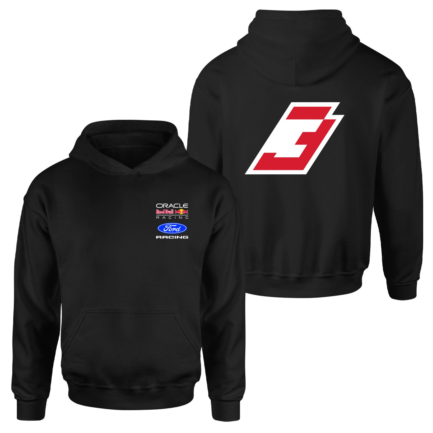 Max Verstappen Red Bull Jersey Hoodie XXL - Siyah