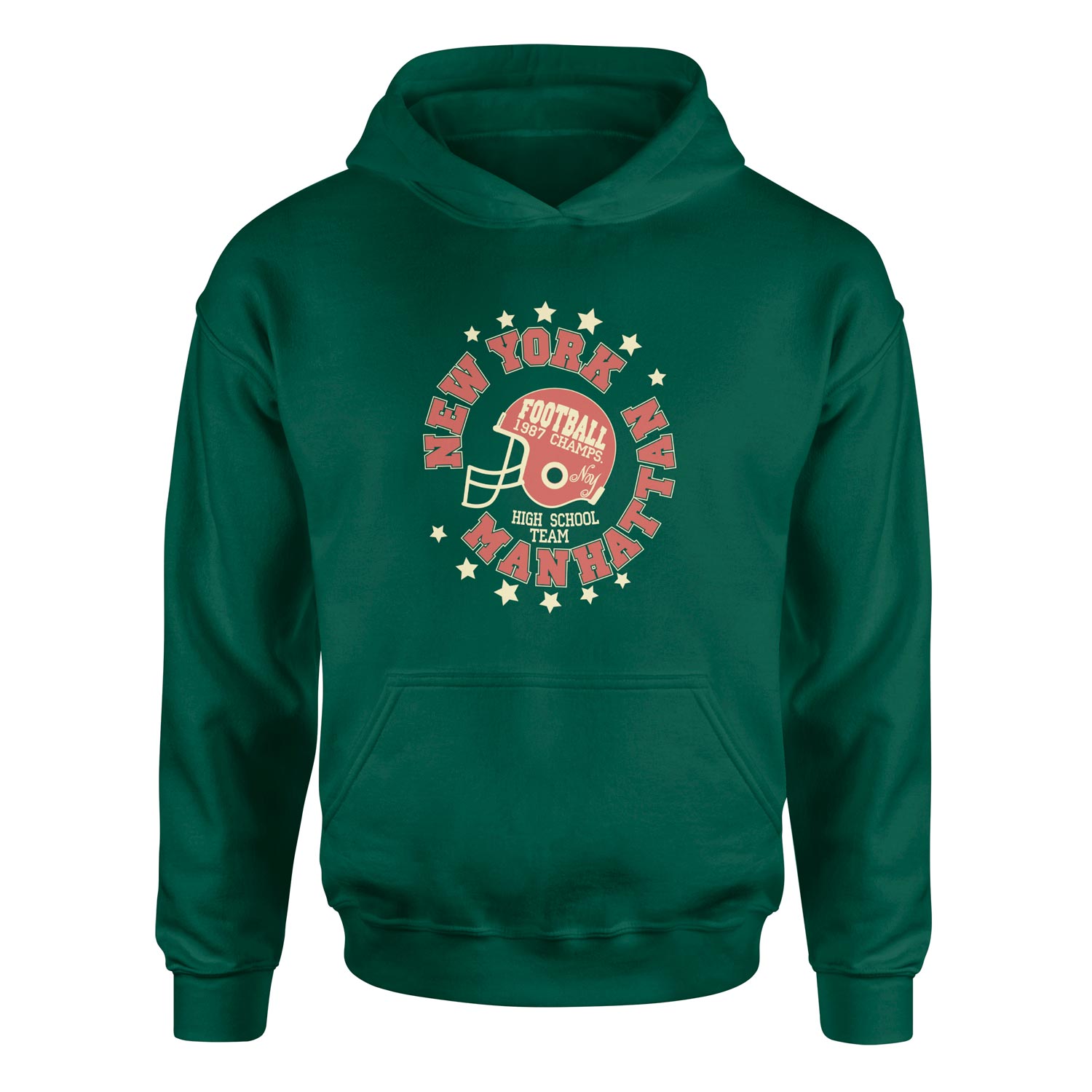 New York Manhattan Hoodie XXL - Nefti Yeşili