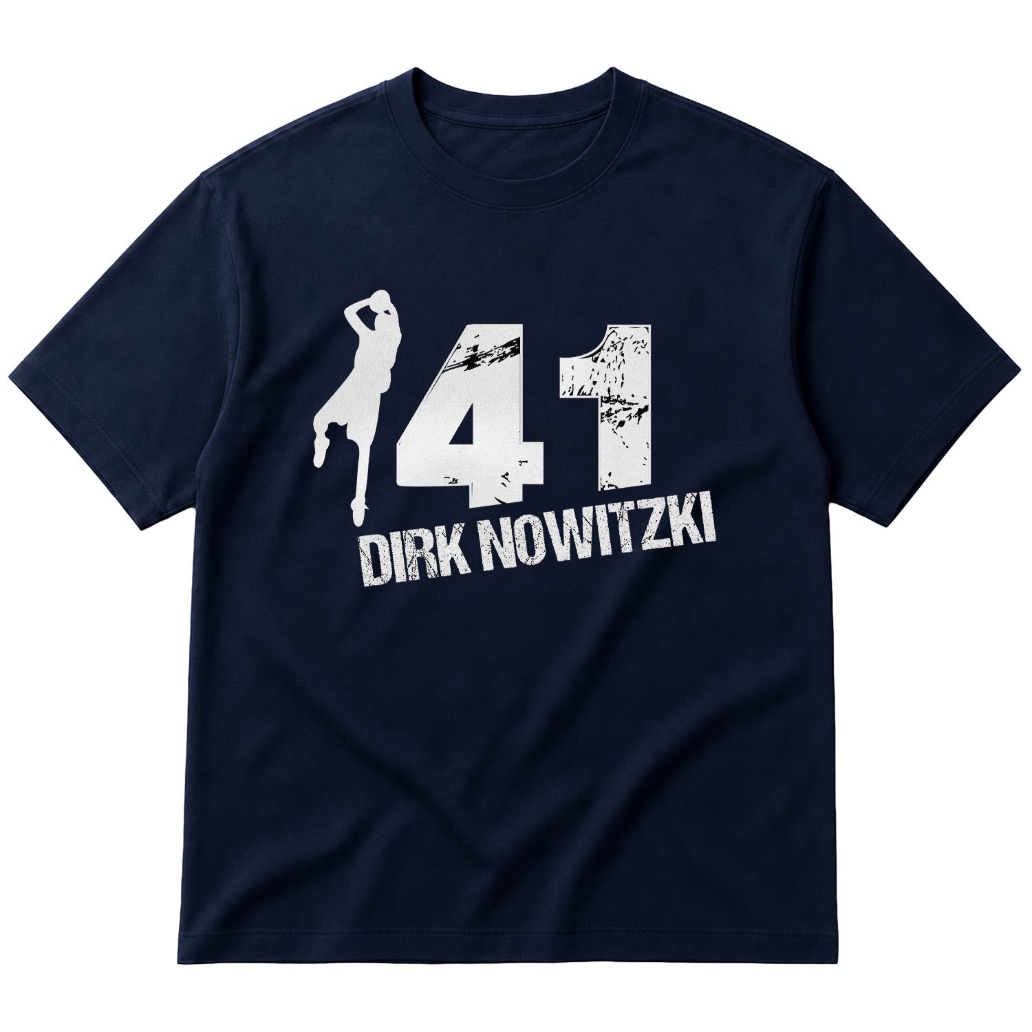 Dirk Nowitzki 41 Oversize Tişört XL - İndigo Mavisi