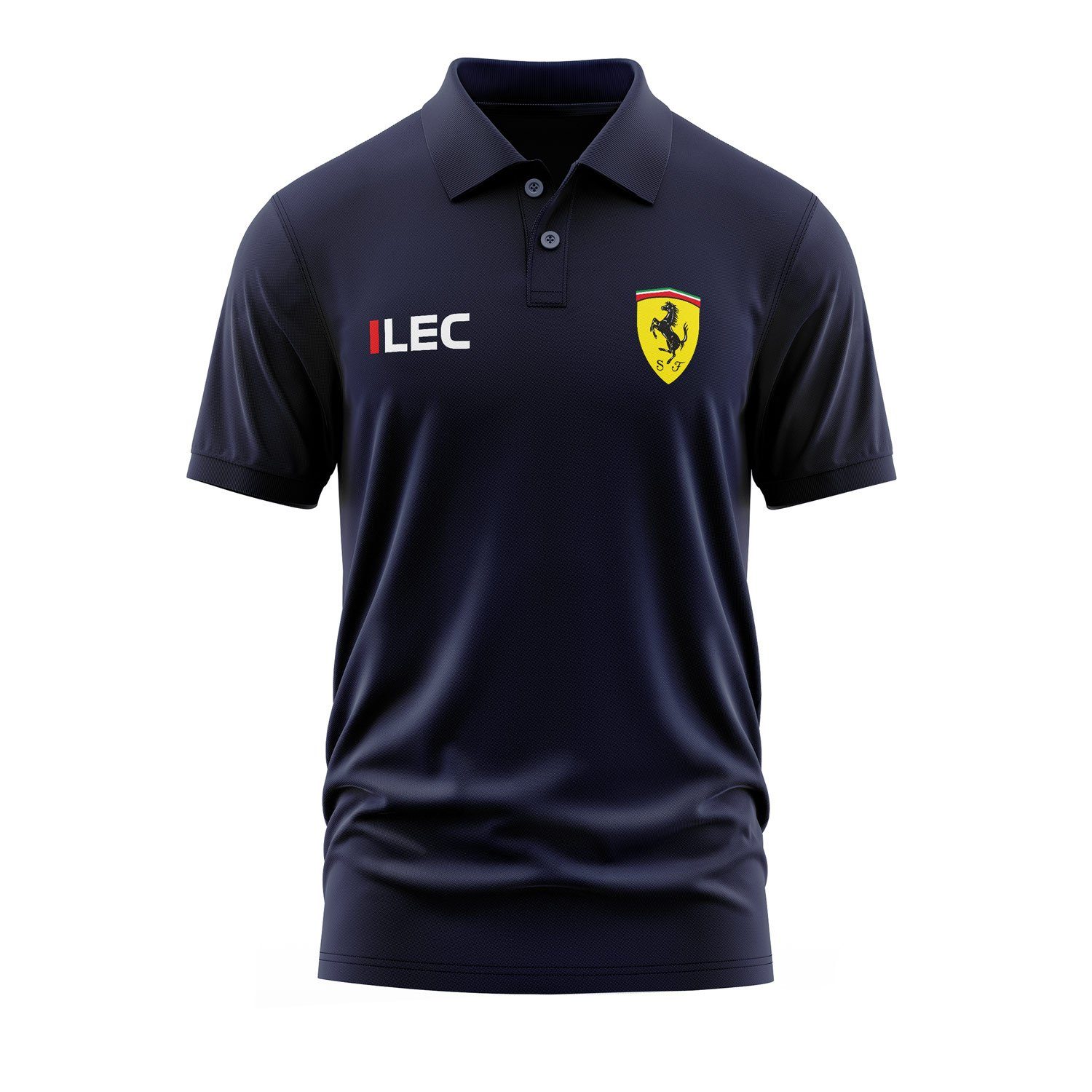 Charles Leclerc Ferrari #LEC ID Polo Tişört L - İndigo Mavisi