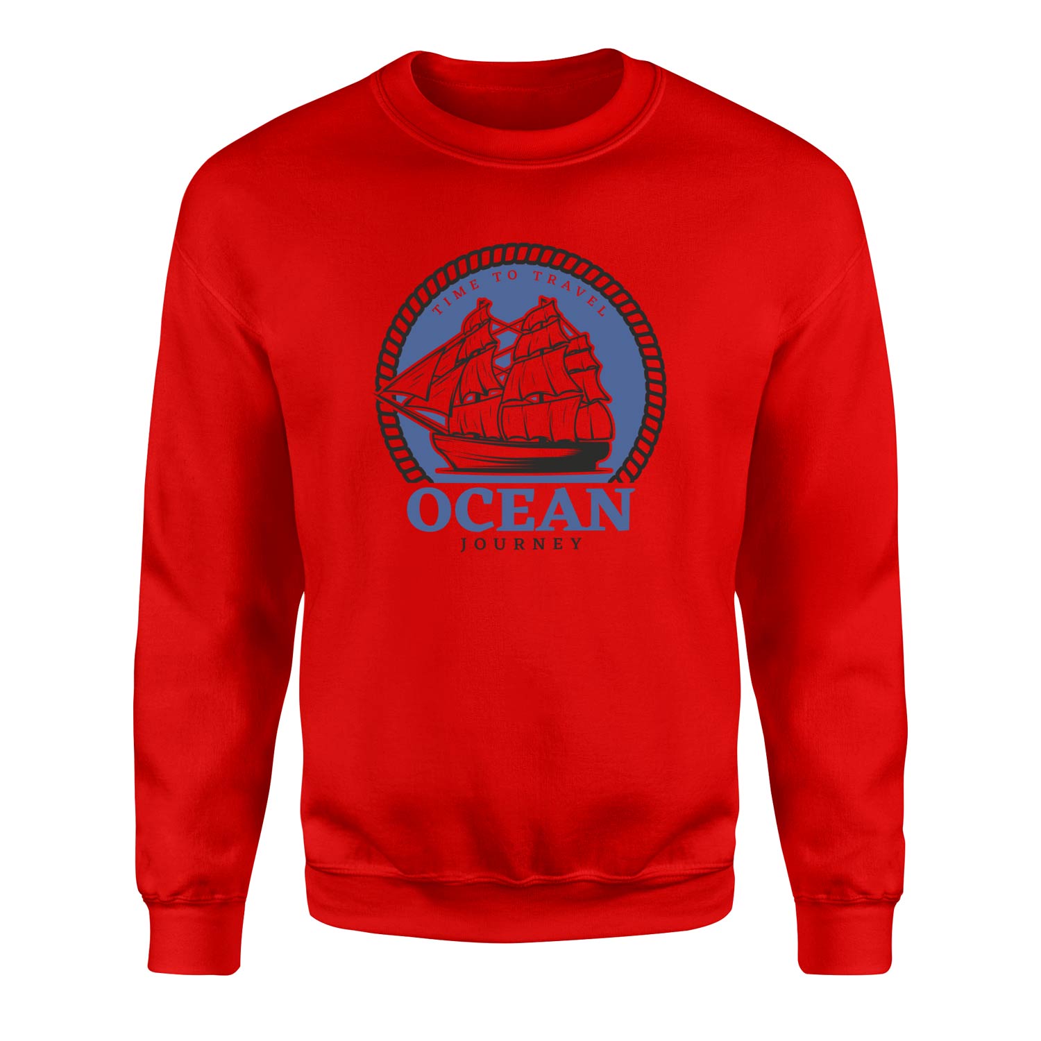 Ocean Journey Denizci Sweatshirt M - Kırmızı