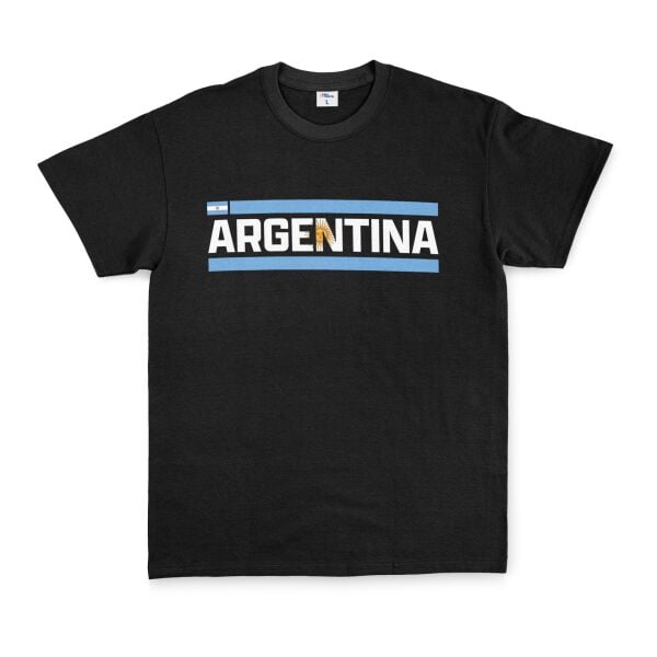 Argentina Tişört L - Siyah | OUTLET