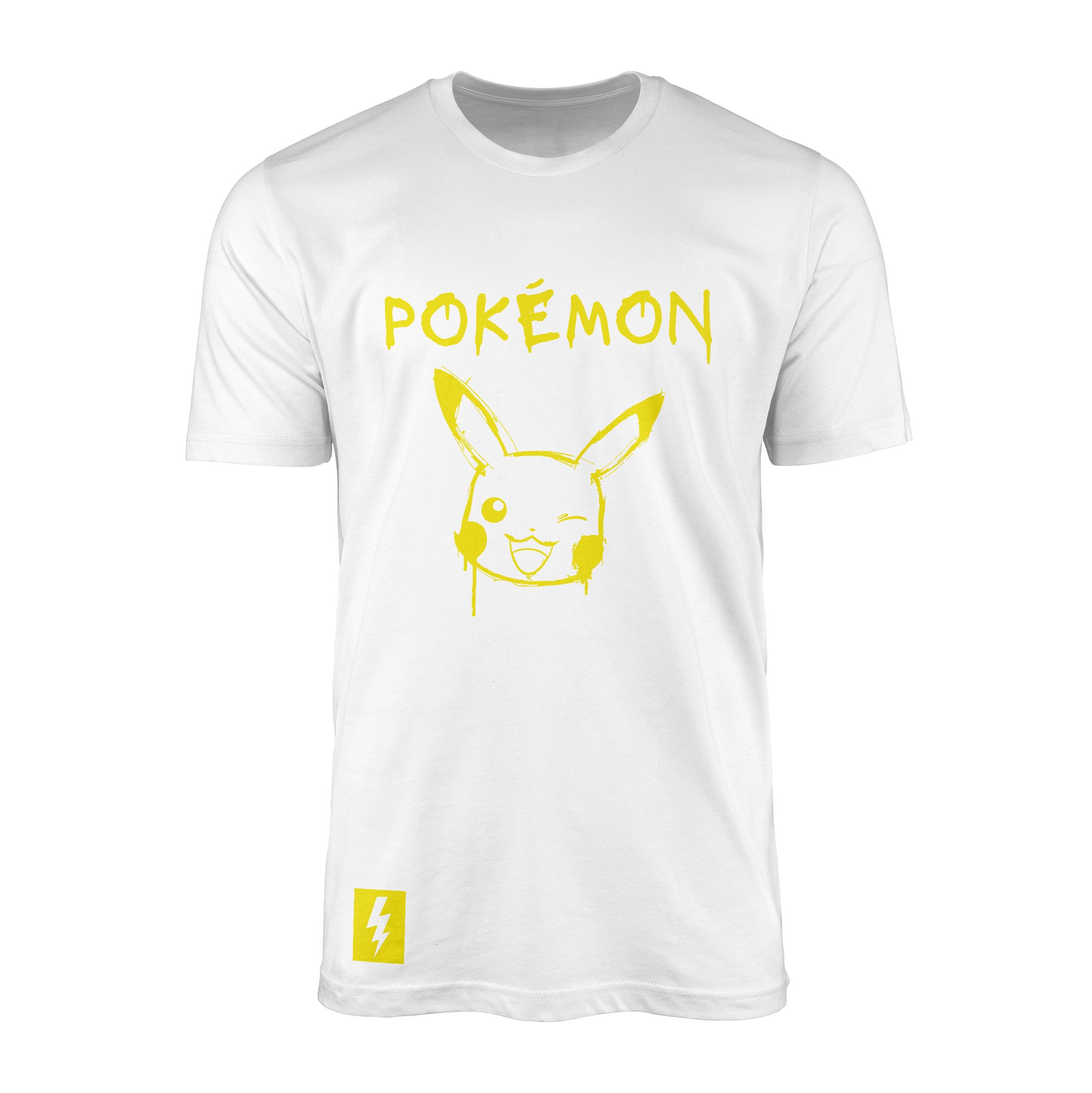 POKEMON #0025 Tişört S - Beyaz