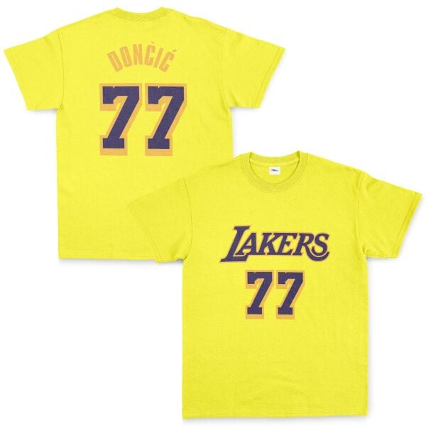 Luka Doncic 77 Lakers Tişört XL - Sarı