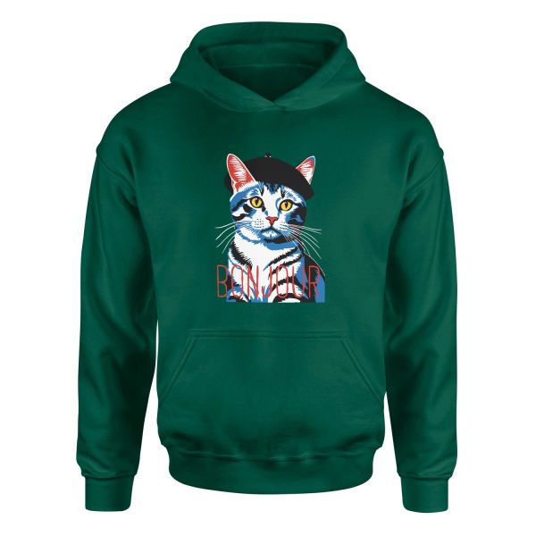 Bonjour Hoodie L - Nefti Yeşili