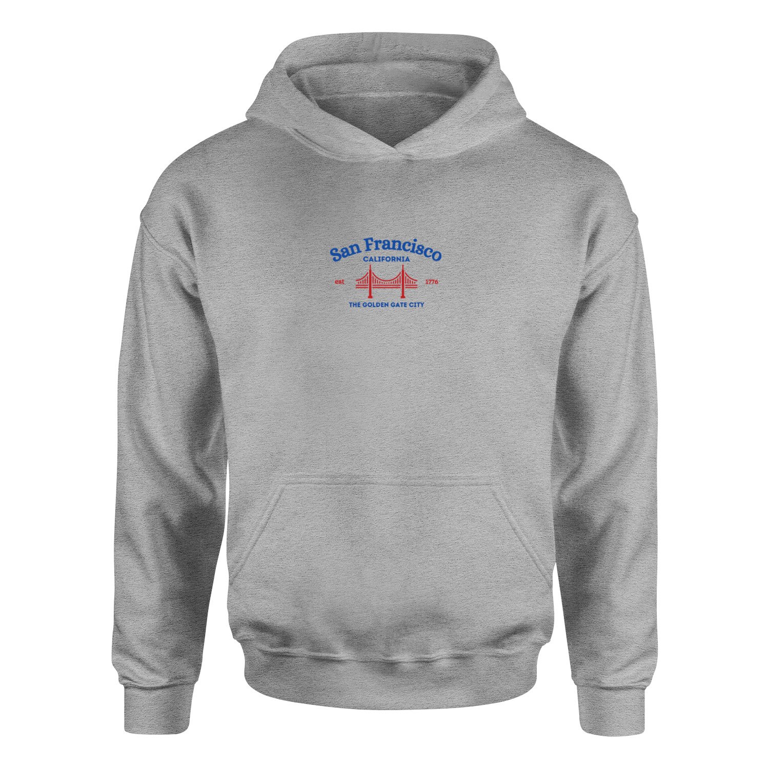 San Francisco, California Hoodie XL - Gri