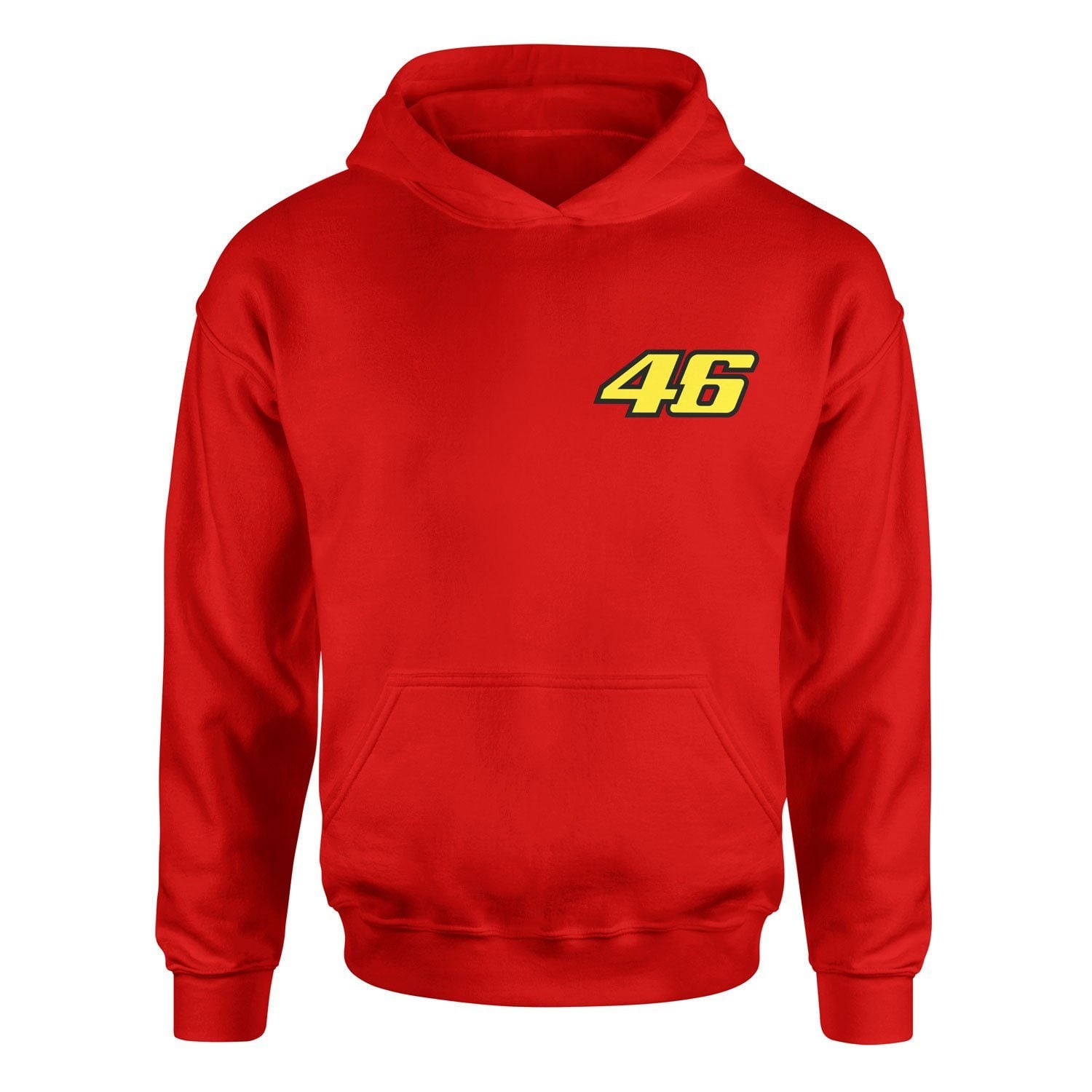 Rossi 46 Yellow Power Hoodie XXL - Kırmızı