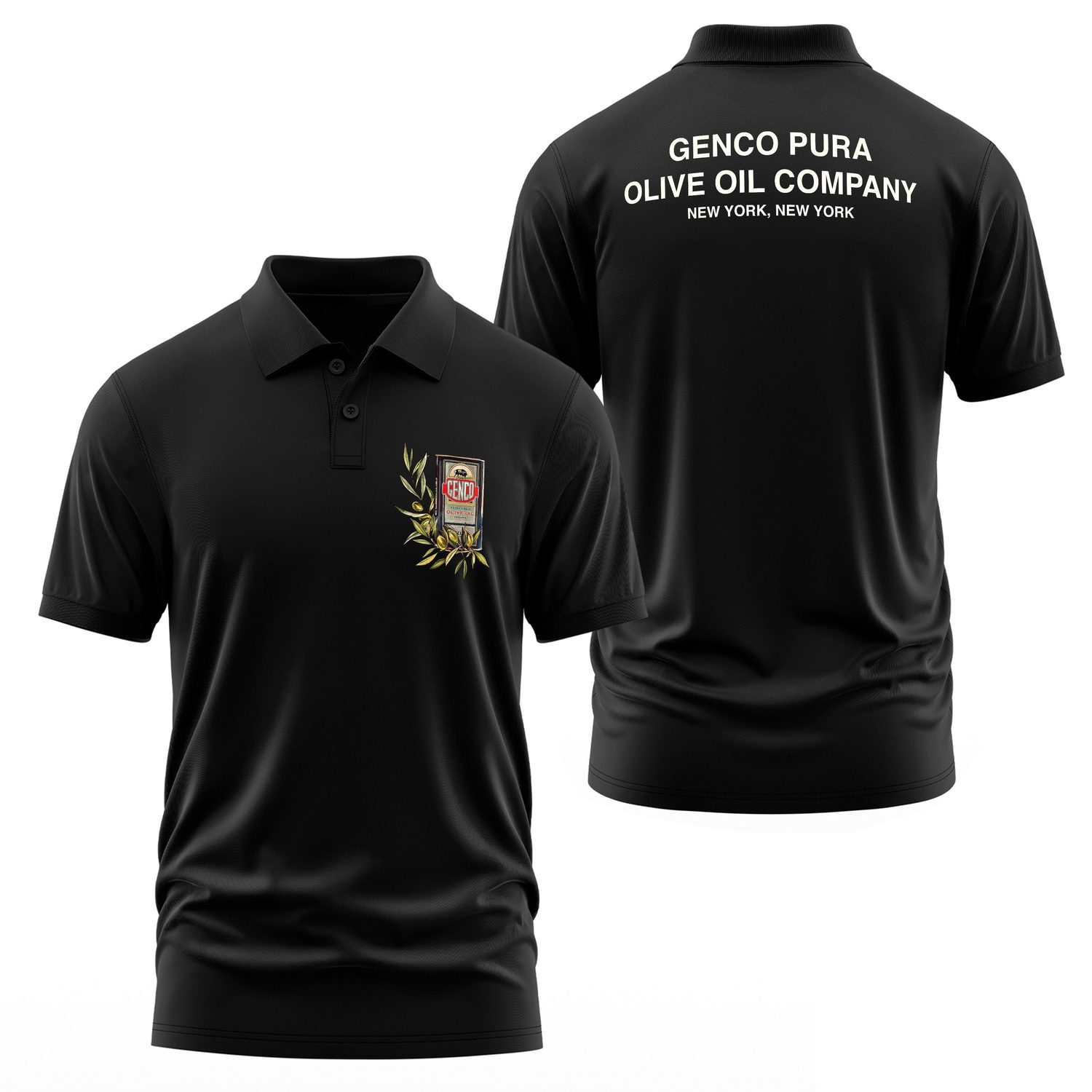 Genco Olive Oil Company | The Godfather Polo Tişört S - Siyah