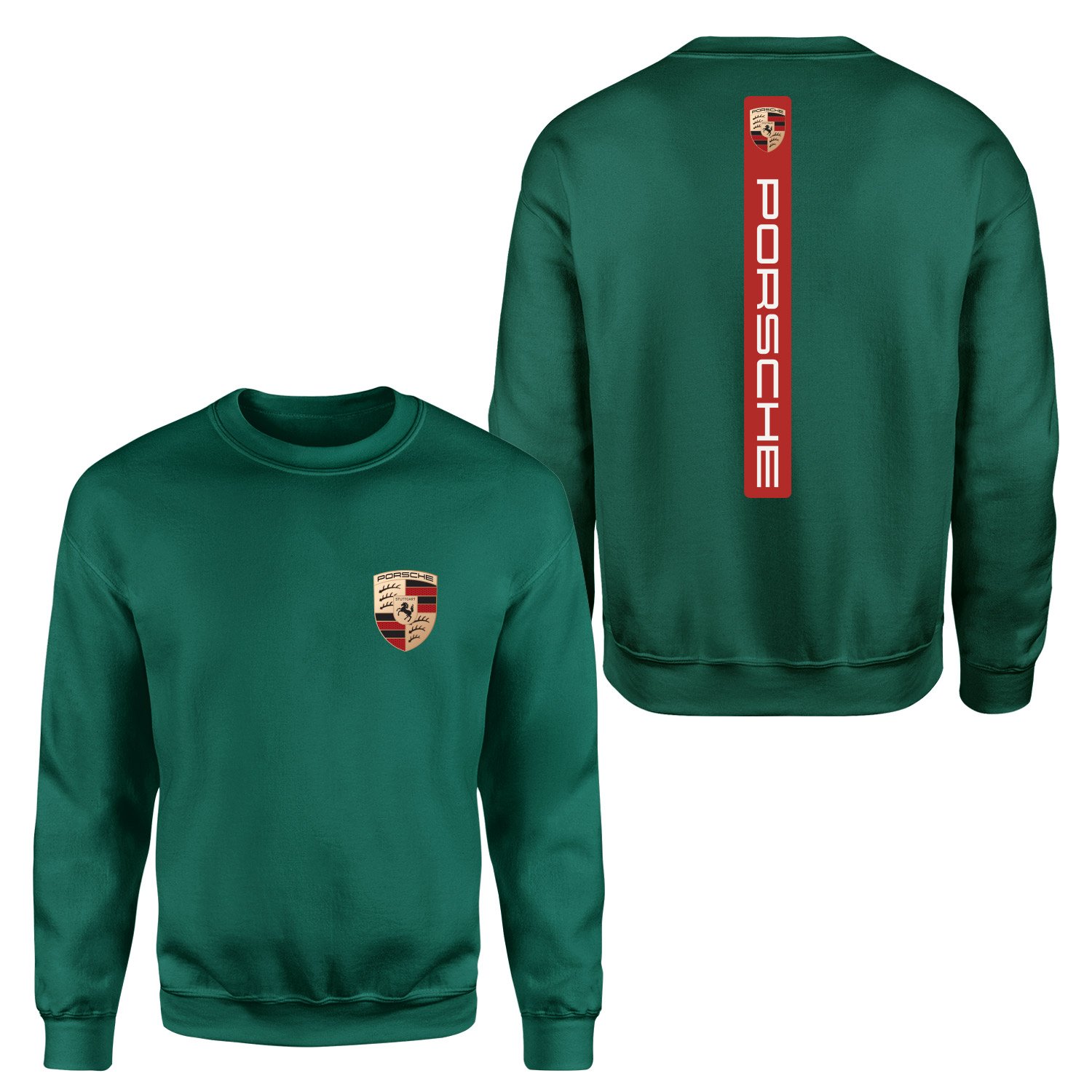 Porsche V Graphic Guards Red Sweatshirt S - Nefti Yeşili