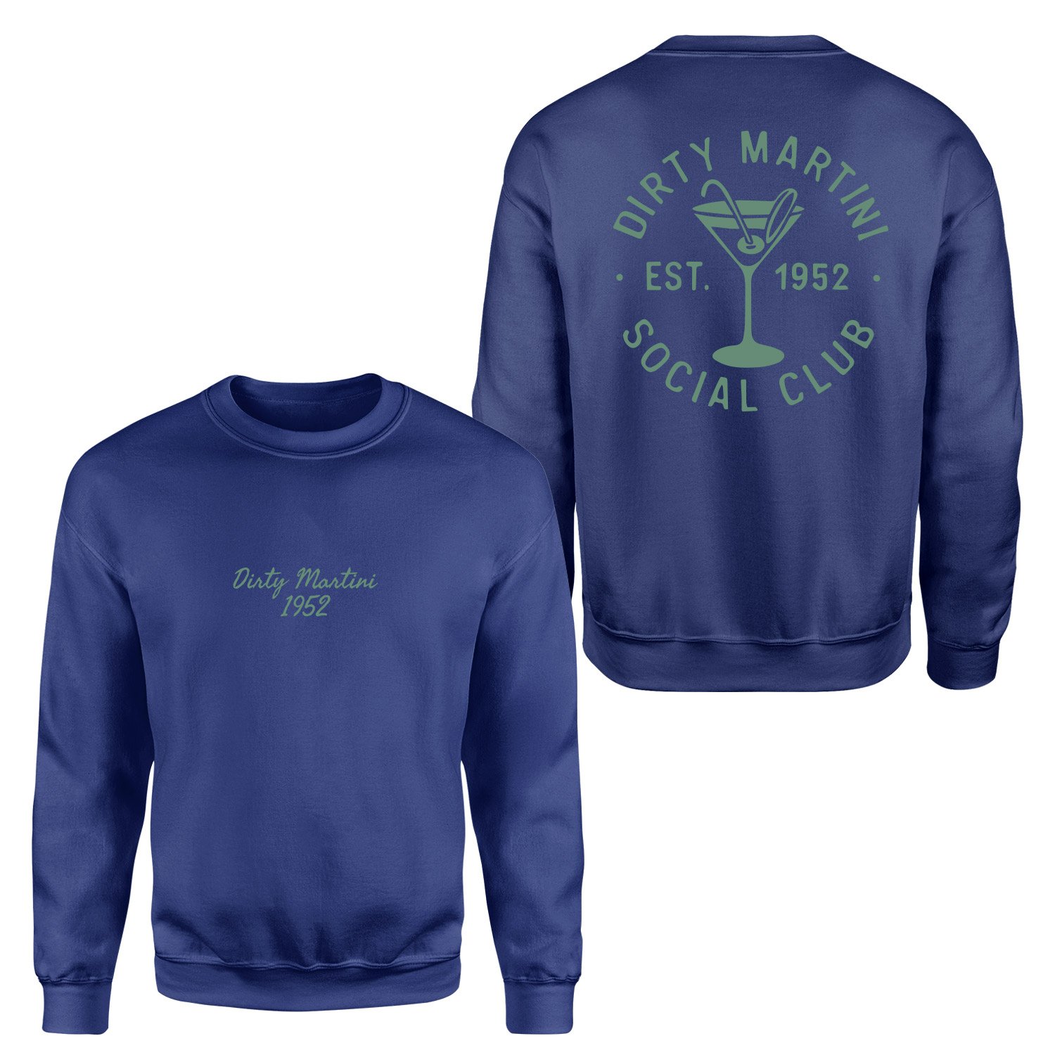 Dirty Martini 1952 Sweatshirt XL - İndigo Mavisi
