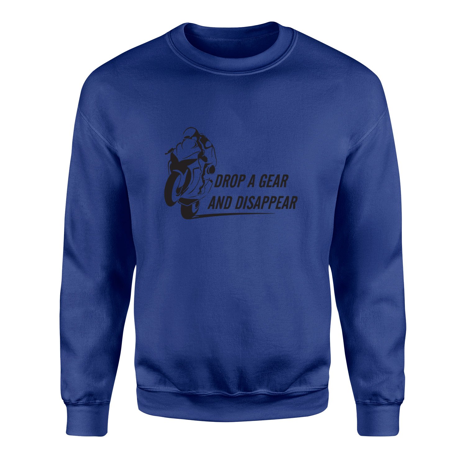 Drop a Gear And Disappear Sweatshirt L - İndigo Mavisi