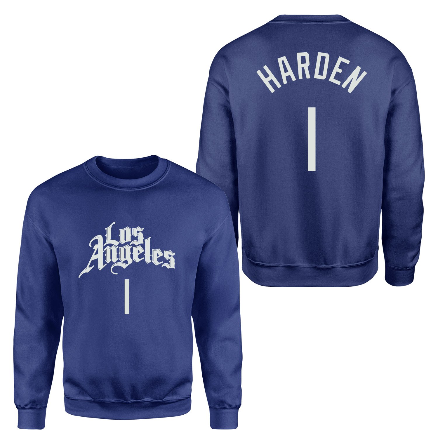James Harden 1 Los Angeles Jersey Sweatshirt L - İndigo Mavisi