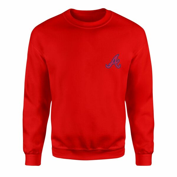 Atlanta Braves Sweatshirt XL - Kırmızı