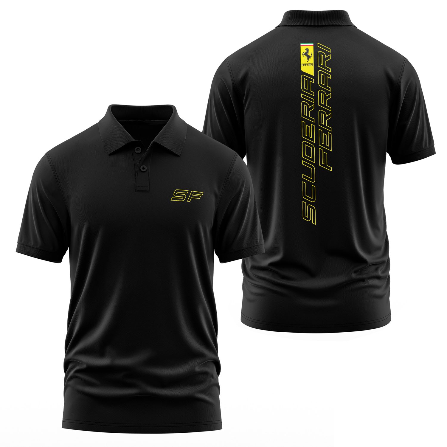 Scuderia Ferrari SE Polo Tişört L - Siyah