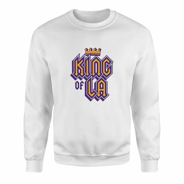 King of LA Sweatshirt L - Beyaz