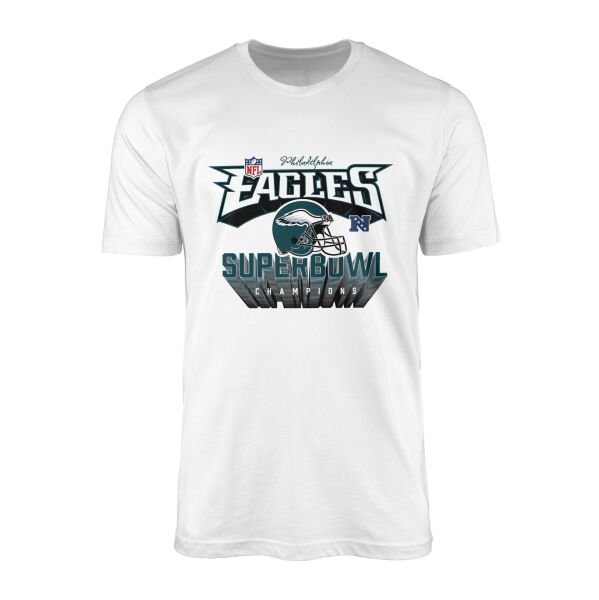Philadelphia Eagles SB Champions Tişört XL - Beyaz