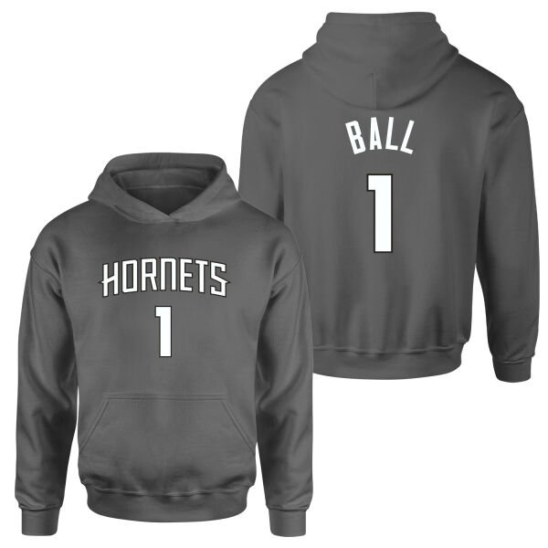 Lamelo Ball 1 Hornets Forma Hoodie S - Füme