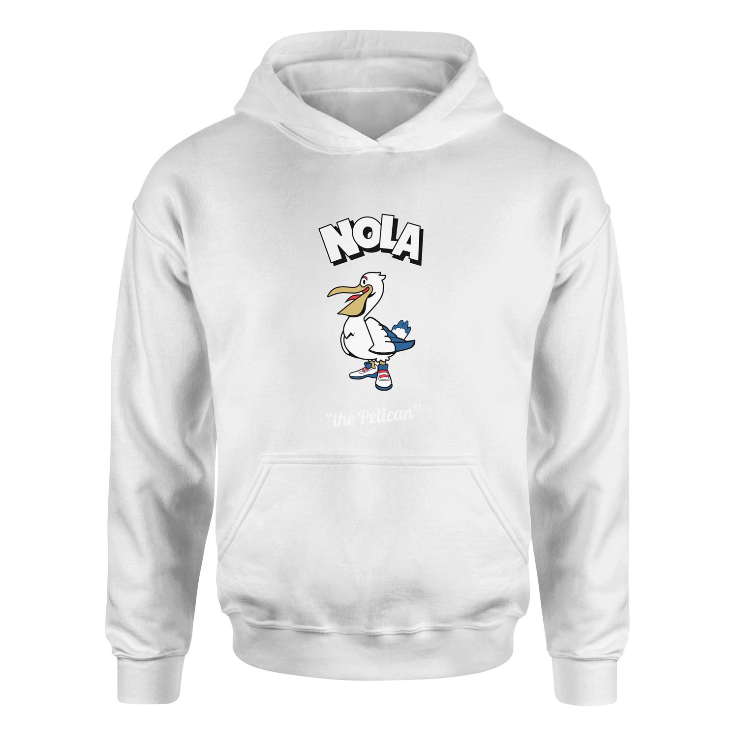 NOLA Cartoon Hoodie XXL - Beyaz