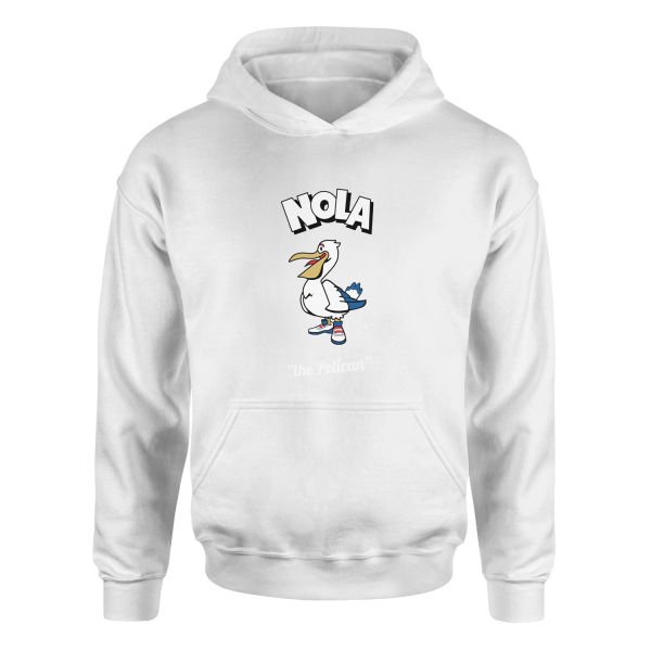 NOLA Cartoon Hoodie XXL - Beyaz