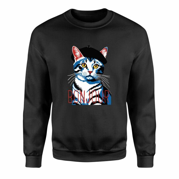 Bonjour Sweatshirt L - Siyah