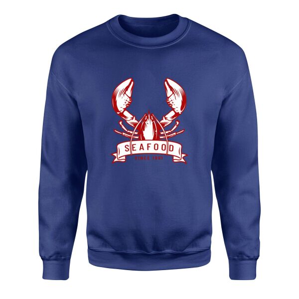 Seafood Sweatshirt L - İndigo Mavisi