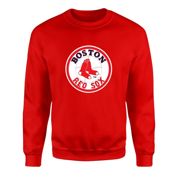 Boston RED SOX Baseball Sweatshirt M - Kırmızı