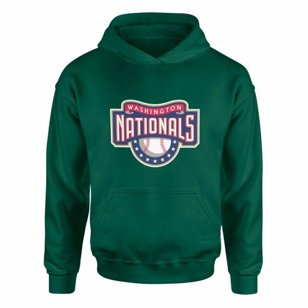 Washington NATIONALS Retro Hoodie S - Nefti Yeşili