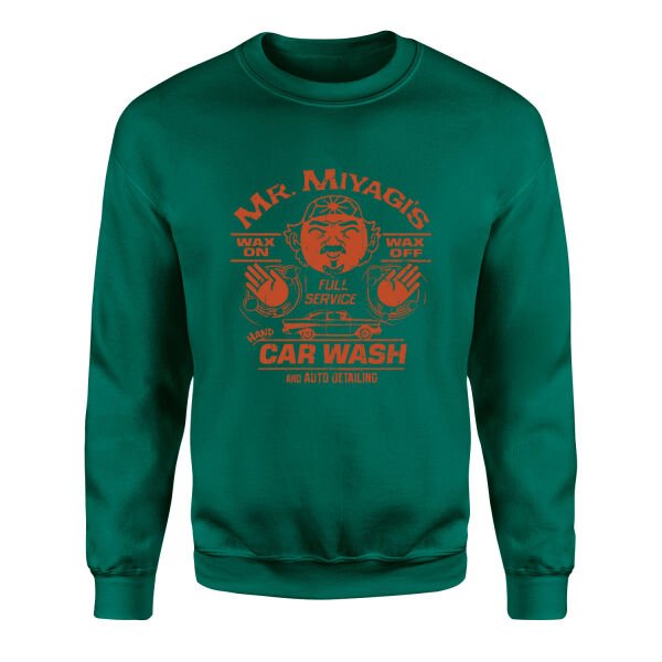 Mr. Miyagi Car Wash Sweatshirt XL - Nefti Yeşili