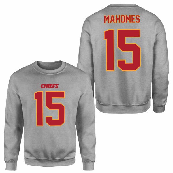 Patrick Mahomes Kansas City Chiefs Forma Sweatshirt XL - Gri