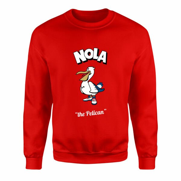 NOLA Cartoon Sweatshirt XXL - Kırmızı