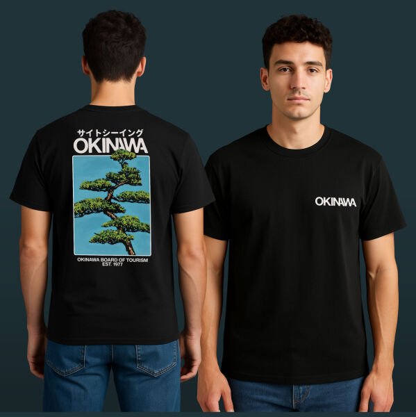 Okinawa Siyah Tişört