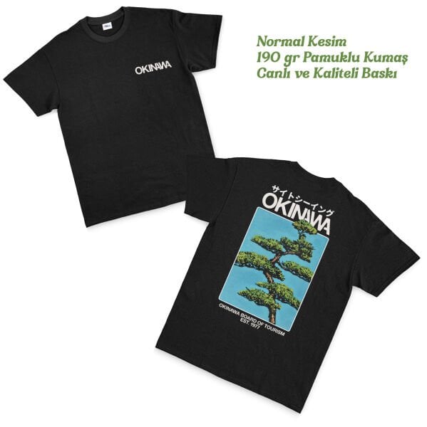 Okinawa Siyah Tişört