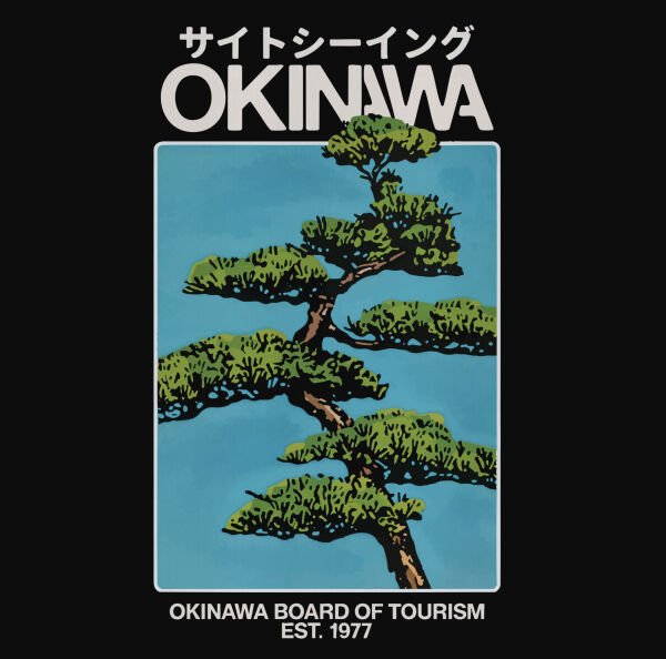 Okinawa Siyah Tişört