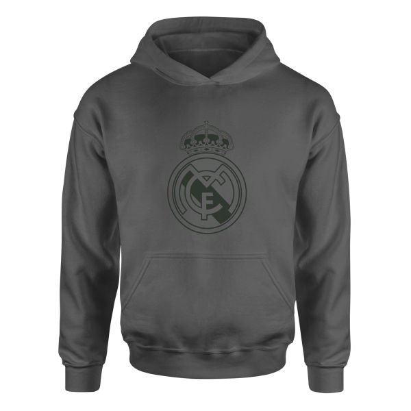 Real Madrid Shield Hoodie M - Füme