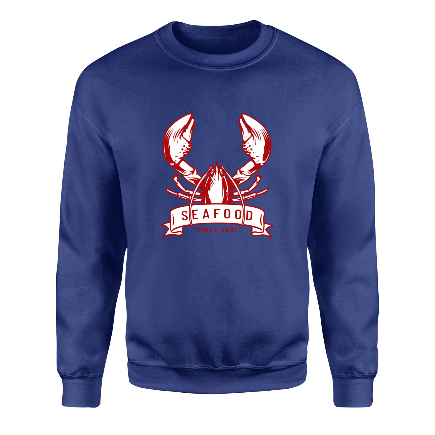 Seafood Sweatshirt XL - İndigo Mavisi