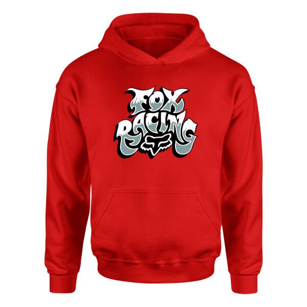 Fox Racing Hoodie XL - Kırmızı
