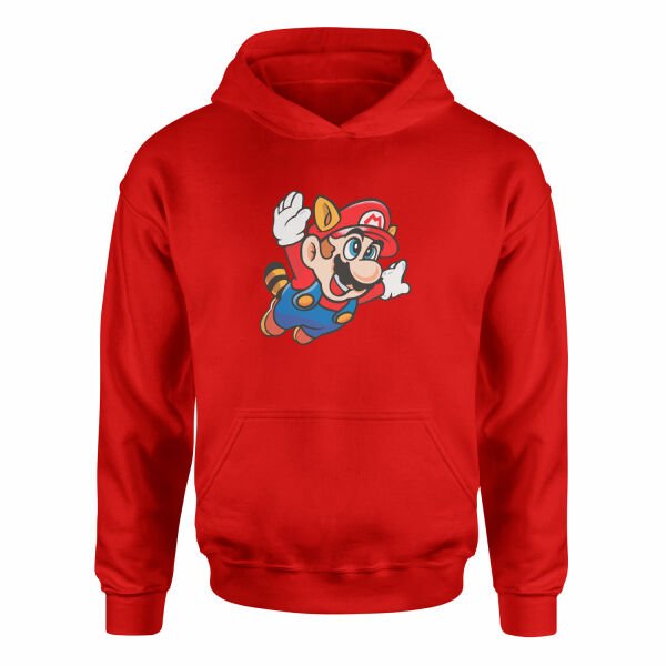 Super Mario Hoodie XL - Kırmızı