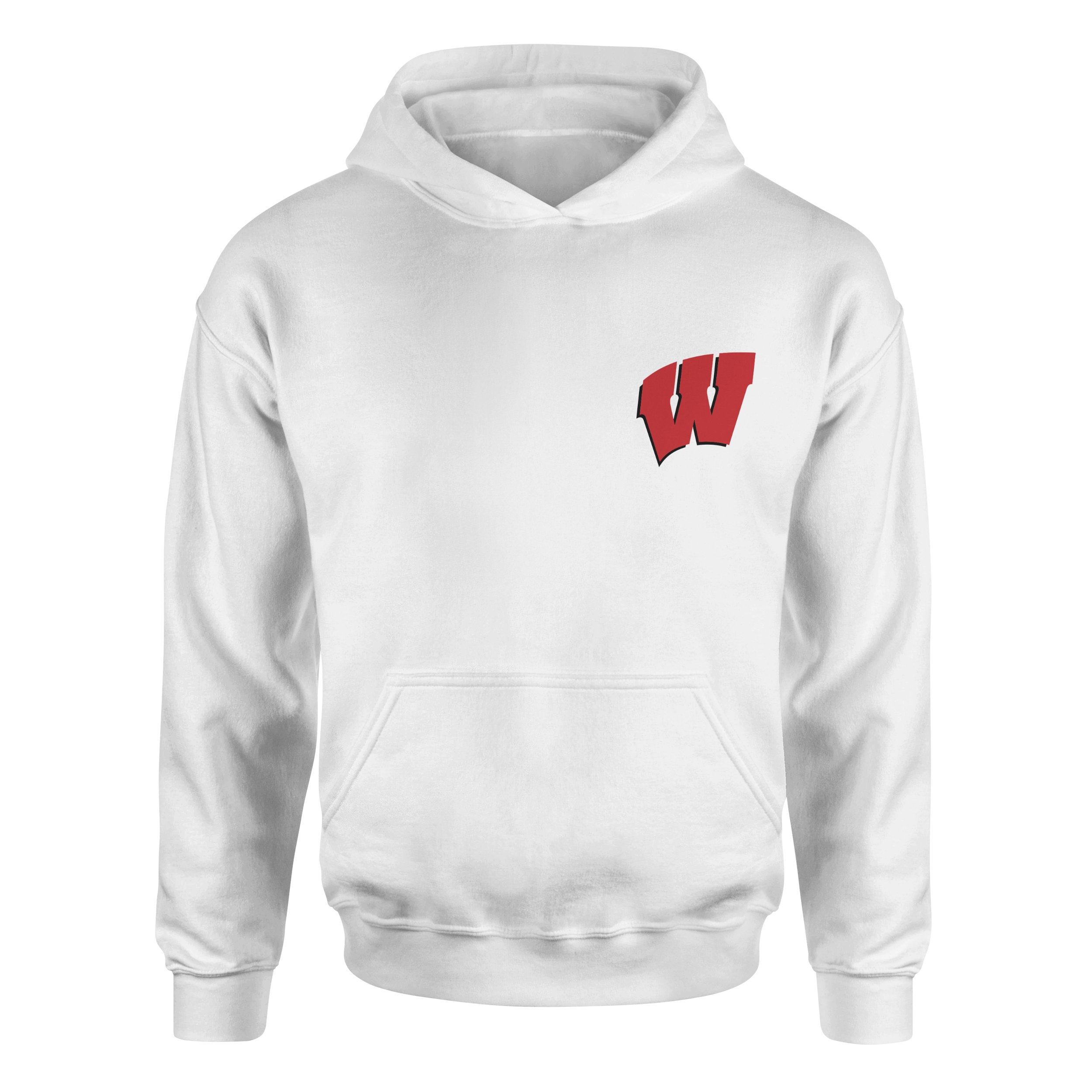 Wisconsin Badgers Hoodie S - Beyaz