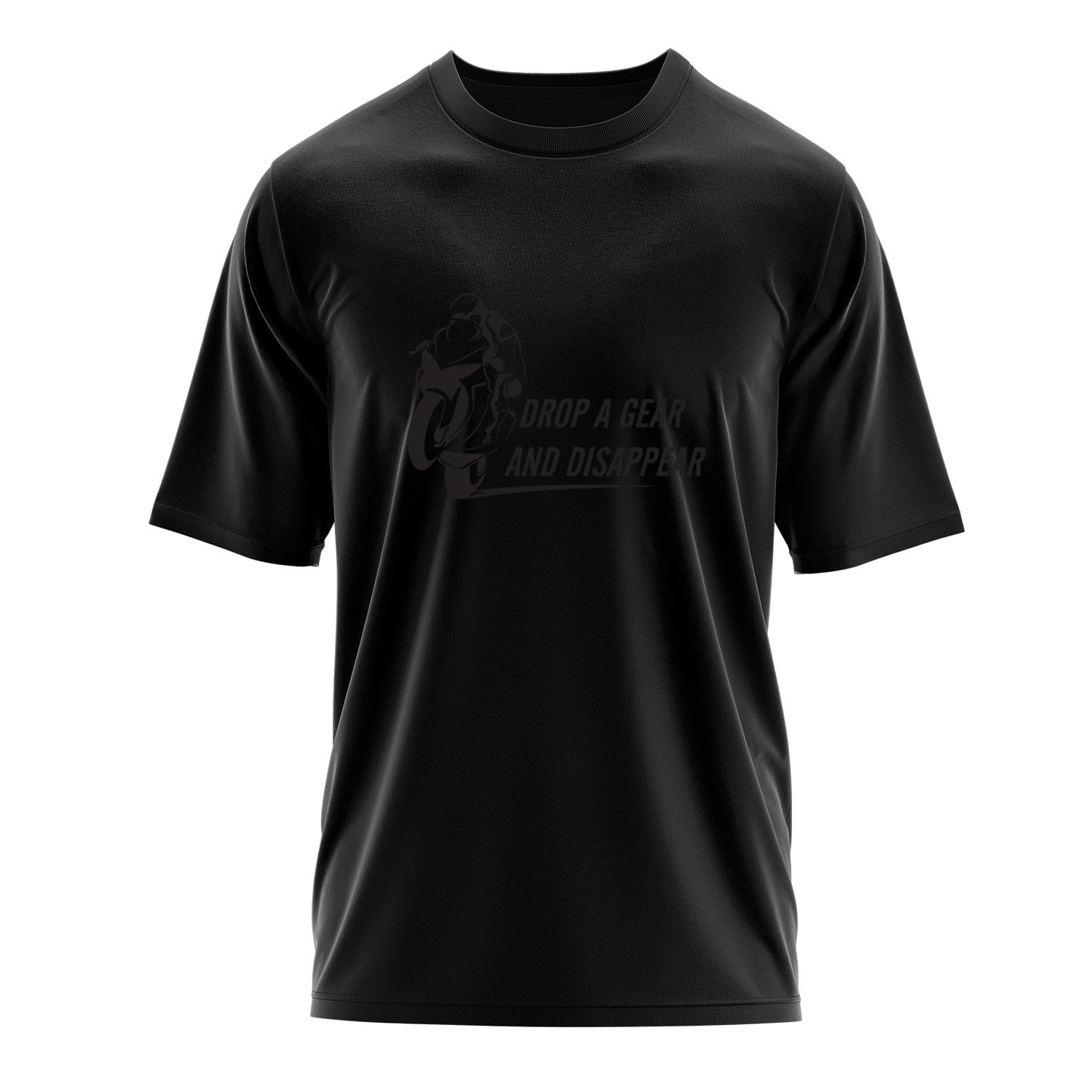 Drop a Gear And Disappear Oversize Tişört XL - Siyah