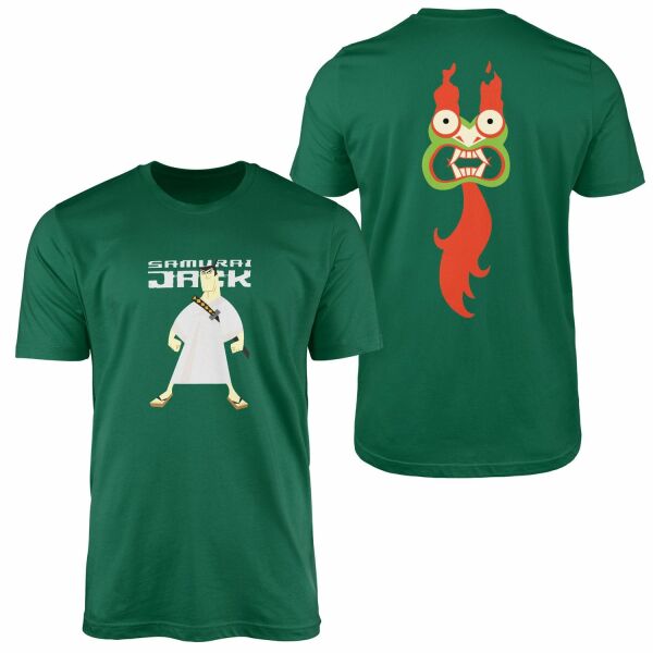 Samurai Jack | AKU Edition Tişört L - Nefti Yeşili
