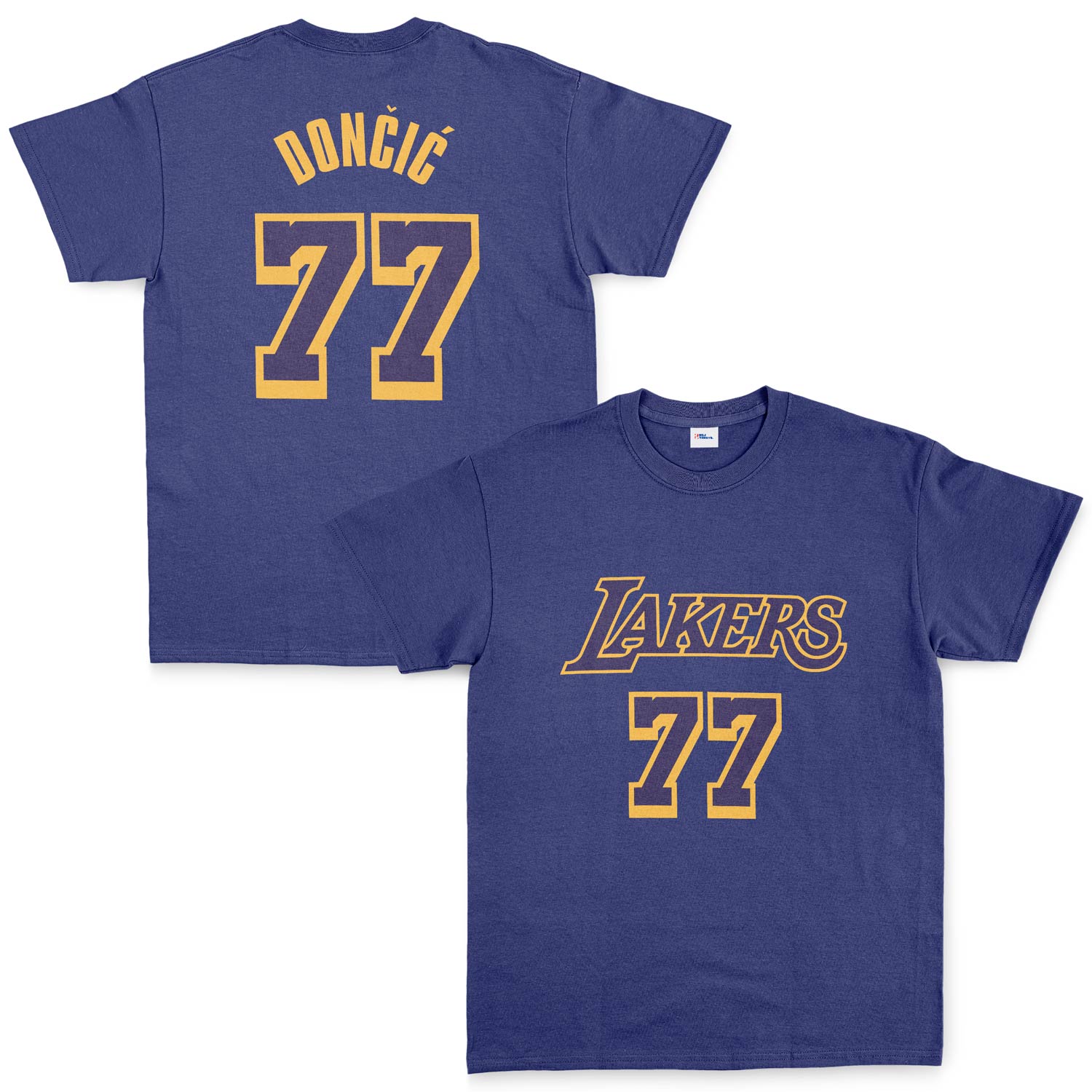 Luka Doncic 77 Lakers Tişört M - İndigo Mavisi