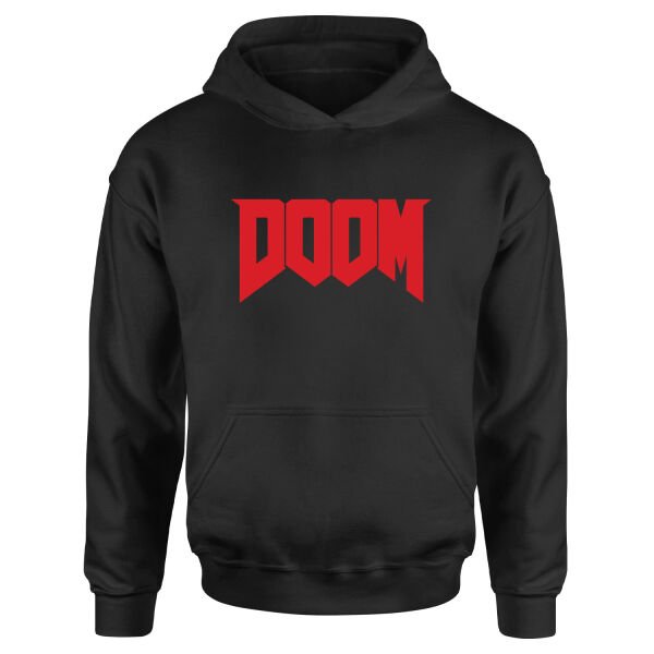 DOOM Hoodie M - Siyah
