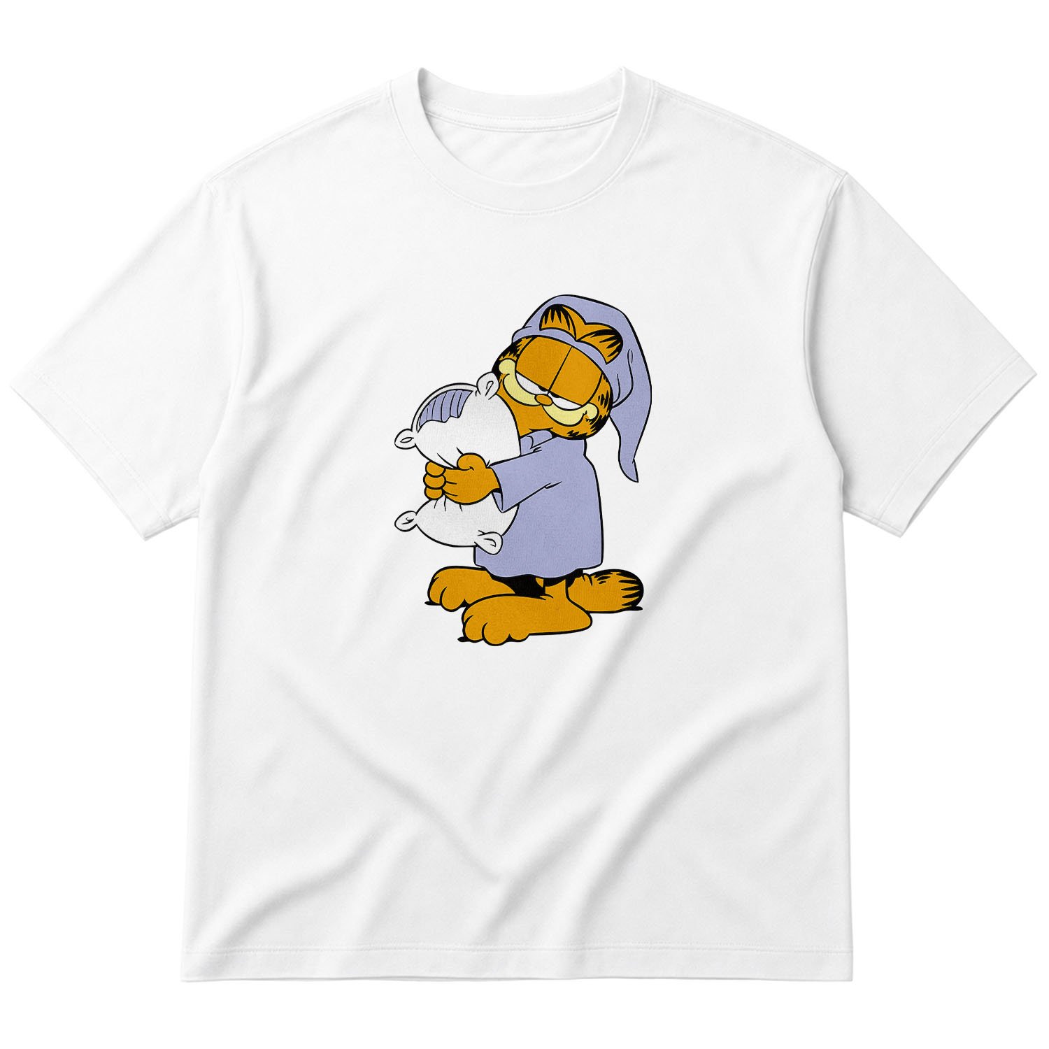 Garfield Oversize Tişört XL - Beyaz