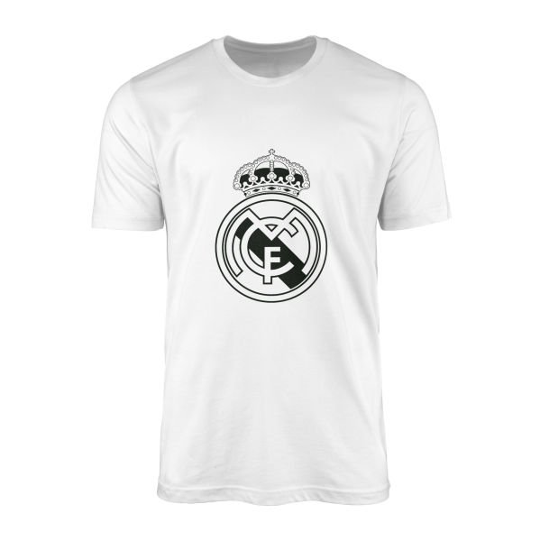Real Madrid Shield Tişört XL - Beyaz
